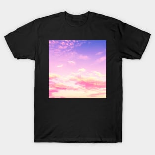 Pastel Sunset Pink Clouds T-Shirt